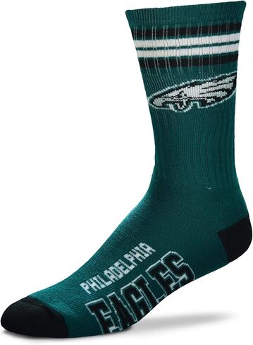 FBF - NFL 4 Stripe Deuce Adult Team Logo Crew Dress Socks Footwear for Men and Women Game Day Apparel in Saudi Arabia