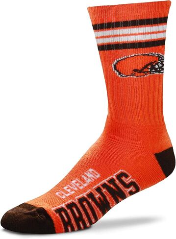 FBF - NFL 4 Stripe Deuce Adult Team Logo Crew Dress Socks Footwear for Men and Women Game Day Apparel in Saudi Arabia