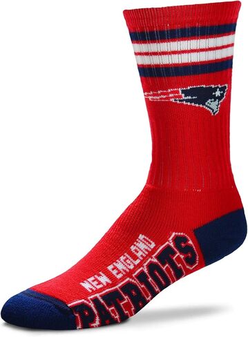 FBF - NFL 4 Stripe Deuce Adult Team Logo Crew Dress Socks Footwear for Men and Women Game Day Apparel in Saudi Arabia