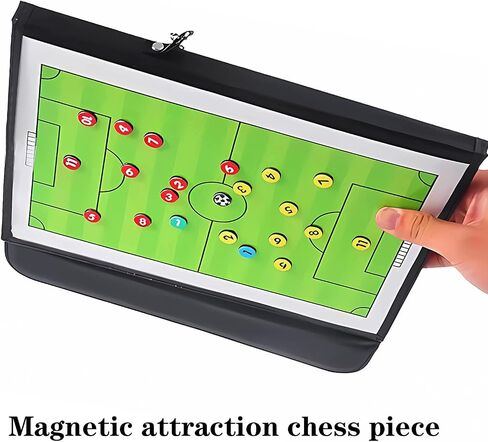Soccer Coaching Board Soccer Coaches Clipboard Tactical Magnetic Board Kit, Dry Erase Marker, Eraser, Foldable and Portable Soccer Tactics Board, Soccer Coaching Board in Saudi Arabia