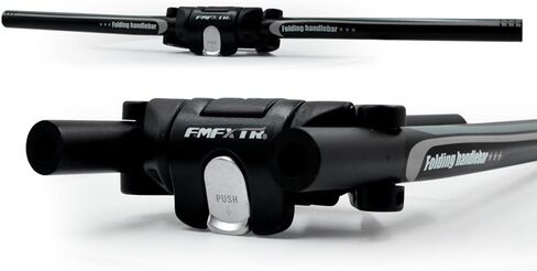 UPANBIKE Bike Folding Handlebar Aluminum Alloy Scooter Handlebar Quick Release Foldable Bar 31.8mm/25.4mm (Black+Gray) in Saudi Arabia