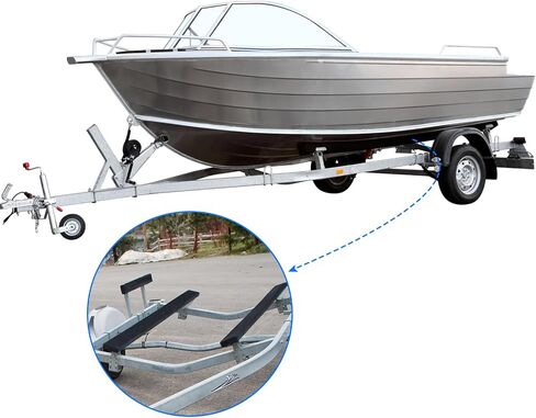 Boat Trailer Bunk Carpet 12 Inch x 13 feet Black Marine Roll Carpet Replacement Parts Accessories Carpet Padding Cover for Jet Ski Trailer Boards Ramps (Black-12in x 13ft) in Kuwait
