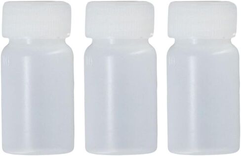 FEIYING 100pcs 10ml Plastic Travel Empty Small Mouth Graduated Lab Chemical Container Reagent Bottle, Sample Bottles Sealing Bottles Liquid Medicine Bottles with Caps in Saudi Arabia
