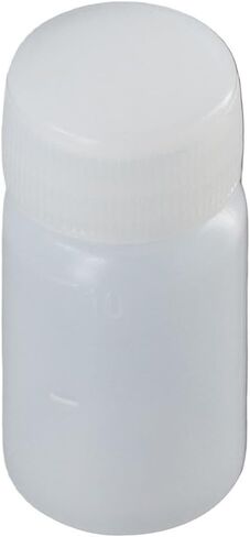 FEIYING 100pcs 10ml Plastic Travel Empty Small Mouth Graduated Lab Chemical Container Reagent Bottle, Sample Bottles Sealing Bottles Liquid Medicine Bottles with Caps in Saudi Arabia