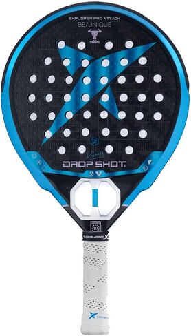 Drop Shot Explorer Pro Attack by Campa – Padel Racket Series - Padel Racket with Shock Absorption and Great Control - with EVA PRO Foam Core – Professional Padel 2024, Blue/Black in Saudi Arabia