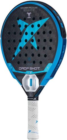 Drop Shot Explorer Pro Attack by Campa – Padel Racket Series - Padel Racket with Shock Absorption and Great Control - with EVA PRO Foam Core – Professional Padel 2024, Blue/Black in Saudi Arabia