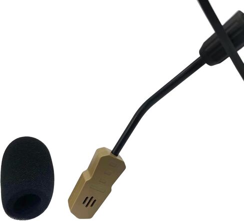Microphone Windscreen Aviation Headset Boom Mic Covers Wind Shields with Fix Rings for Tactical headphones（5Pack） in Saudi Arabia