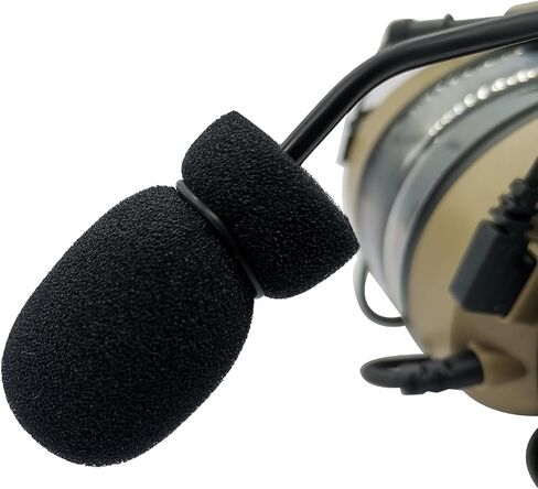 Microphone Windscreen Aviation Headset Boom Mic Covers Wind Shields with Fix Rings for Tactical headphones（5Pack） in Saudi Arabia