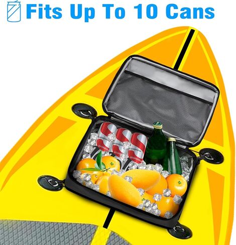 Paddle Board Cooler Bag, Insulated SUP Cooler Deck Bag with Mesh Zipper Pocket & 4 Securing Clip Strap, Waterproof 10 Can SUP Cooler for Paddle Board, SUP, Kayak in Saudi Arabia