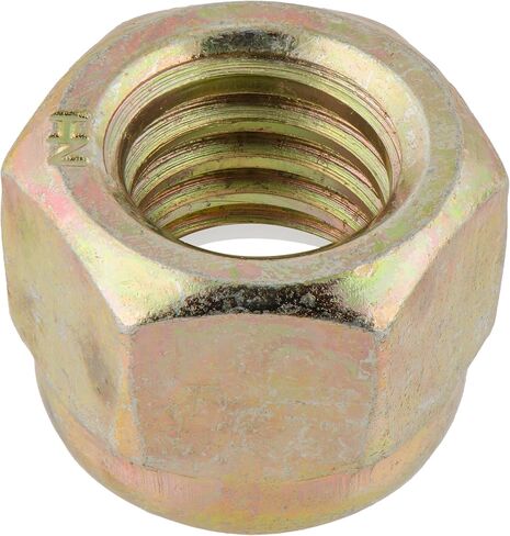 7/16"-20 (25 pack) Grade 8 Hex Nylon Insert Lock Nut, Fine Thread, Yellow Zinc by Makers Bolt in Kuwait