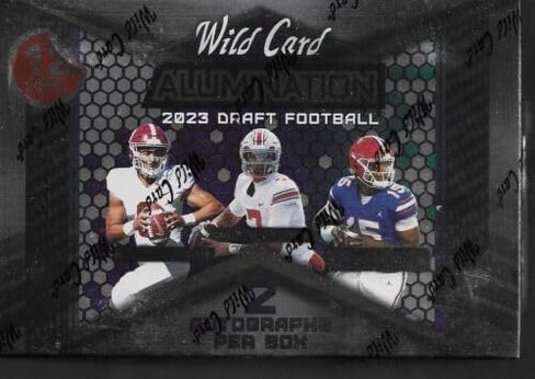 2023 Wildcard Alumination Football Retail Box 2 Autos 12 Cards Total in Saudi Arabia