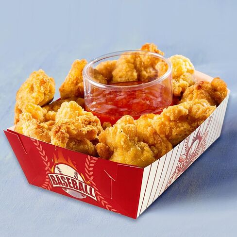 Baseball Paper Serving Trays - (60 Pack) 2 Lb Red and White Disposable Food Boats Eco Friendly For Concession Food & Condiments Carnivals Hot Dog Nacho in Saudi Arabia