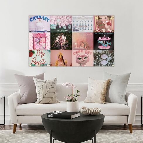 YoupO Melanie Music Album Tapestry 3x5 Ft Wall Handing Melanie Singer Tapestries for Bedroom Living Room Decor, Musican Tapestry with Brass Grommets for Home College Dorm Room Decorations, Pink in Saudi Arabia