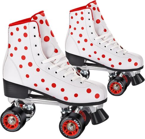 Roller Skates for Women and Girls, High-top Double Row-Classic Roller Skates for Men and Ladies, Professional Indoor/Outdoor Adult Roller Skates with Aluminum Bracket in Saudi Arabia