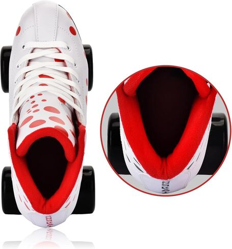 Roller Skates for Women and Girls, High-top Double Row-Classic Roller Skates for Men and Ladies, Professional Indoor/Outdoor Adult Roller Skates with Aluminum Bracket in Saudi Arabia