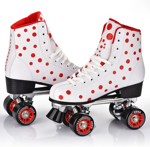 Roller Skates for Women and Girls, High-top Double Row-Classic Roller Skates for Men and Ladies, Professional Indoor/Outdoor Adult Roller Skates with Aluminum Bracket in Saudi Arabia