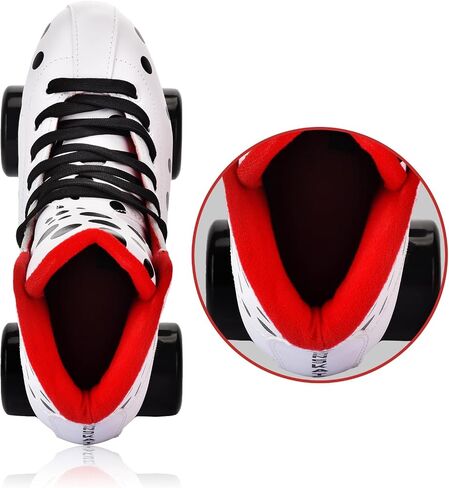 Roller Skates for Women and Girls, High-top Double Row-Classic Roller Skates for Men and Ladies, Professional Indoor/Outdoor Adult Roller Skates with Aluminum Bracket in Saudi Arabia