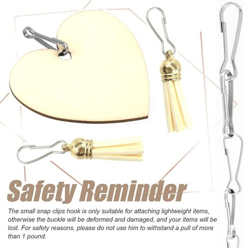 280 قطعة 304 خطافات زنبركية من الفولاذ المقاوم للصدأ، 3/4 بوصة 1 بوصة 6/5 بوصة 7/5 بوصة 8/5 بوصة ترقية معدنية 304 خطافات زنبركية من الفولاذ المقاوم للصدأ، خطاف مشبك معدني مقاوم للصدأ in Kuwait