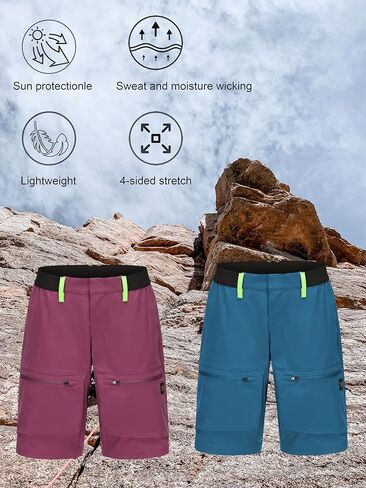 Women's Quick Dry Hiking Cargo Lightweight Shorts with Pockets in Saudi Arabia