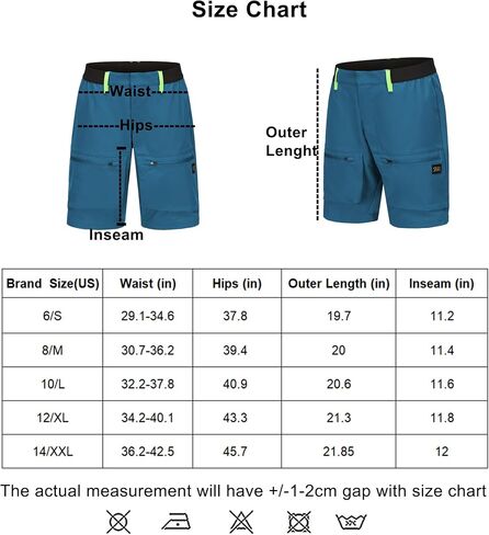 Women's Quick Dry Hiking Cargo Lightweight Shorts with Pockets in Saudi Arabia