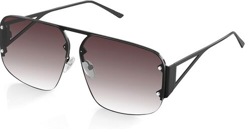 نظارات شمسية ريترو معدنية بدون إطار - إطارات أنيقة للرجال والنساء in Kuwait