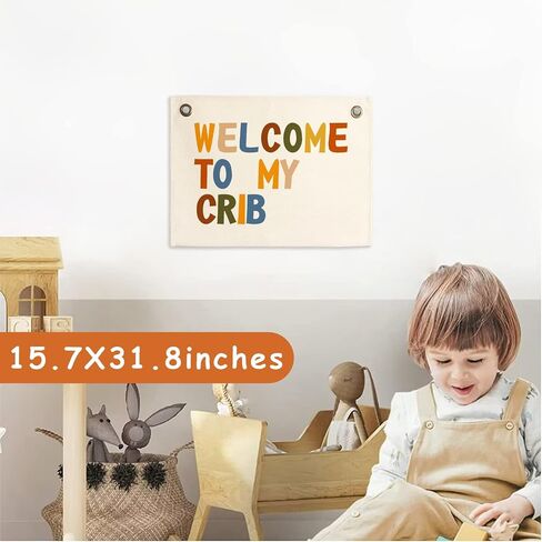Kids Room Wall Art Sign Decor Cool Kids Club Canvas Banner Baby Boys Girls Room Decor Colorful Nursery Decoration Inspirational Hanging Flag Play Banner for Door Playroom Classroom Party Supply Gift in Saudi Arabia