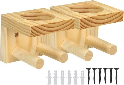 PATIKIL Baseball Bat Holder, Baseball Wall Mount Bat Holder Sports Display Wall Mount Softball Storage Stick by Wood in Saudi Arabia