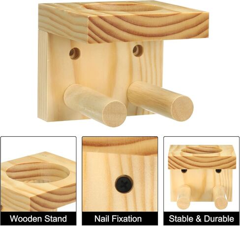 PATIKIL Baseball Bat Holder, Baseball Wall Mount Bat Holder Sports Display Wall Mount Softball Storage Stick by Wood in Saudi Arabia