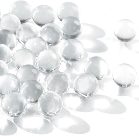 DomeStar 1LB زجاج من الرخام، كرات زجاجية مستديرة 0.63 بوصة حشو مزهرية خرز زجاجي شفاف للرخام يعمل ديكور المنزل in Kuwait