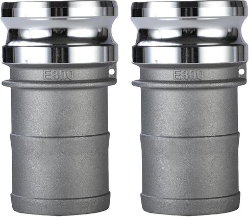 2 Pack 1Inch Type E Camlock Fittings Aluminium Alloy Camlock Hose Fitting Cam & Groove Hose Fittings Camlock Coupling (1''/E100) in Saudi Arabia