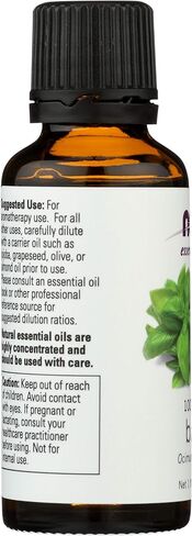 NOW Basil Oil 100% Pure - 1 fl oz (Pack of 2) in Kuwait