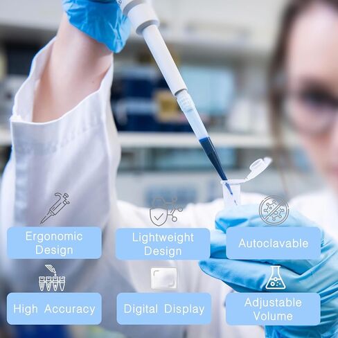 100-1000ul Single Channel Pipettor Manual Adjustable Variable Volume Laboratory School Home High Accurate Lab Micropipette in Saudi Arabia
