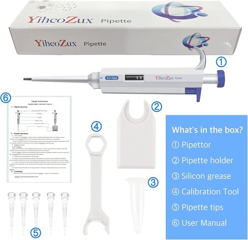 100-1000ul Single Channel Pipettor Manual Adjustable Variable Volume Laboratory School Home High Accurate Lab Micropipette in Saudi Arabia