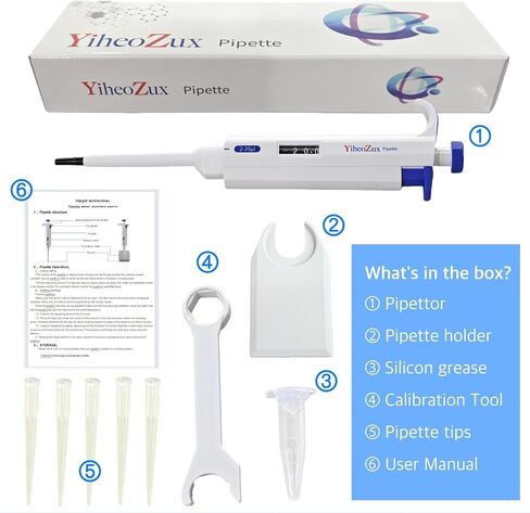 100-1000ul Single Channel Pipettor Manual Adjustable Variable Volume Laboratory School Home High Accurate Lab Micropipette in Saudi Arabia