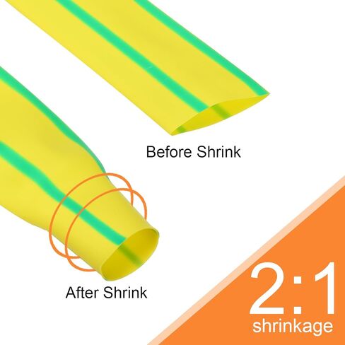 MECCANIXITY 40mm Dia 33ft Heat Shrink Tubing 2:1 Electric Insulation Wire Shrink Wrap Tubing for Industrial Electrical Cable Wire in Saudi Arabia