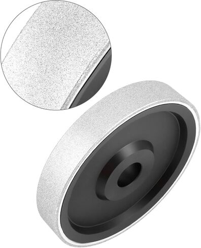 QWORK Diamond Jewelry Grinding Wheel, 240 Grit Diamond Grinding Wheel, Dia 6" x 1" Wide 1" Arbor Hole, for Metal Stone Marble Granite Glass Ceramics Grinding and Processing in Saudi Arabia