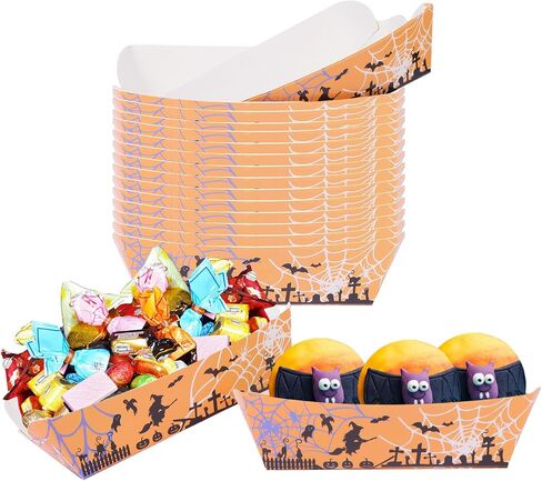 Gender Reveal Birthday Party Supplies Paper Food Tray(50 PCS 2LB) Pink Blue Team Girl Boy Cartoon Dessert Container Holiday Family Supplies Paper Boats for Serving Snack Nacho HotDog Popcorn in Saudi Arabia