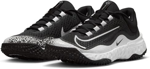 Nike Women's Alpha Huarache Elite 4 Fastpitch Turf Shoes Black | White Size Medium in Saudi Arabia
