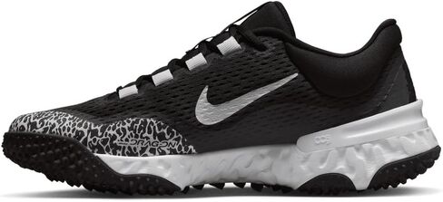 Nike Women's Alpha Huarache Elite 4 Fastpitch Turf Shoes Black | White Size Medium in Saudi Arabia