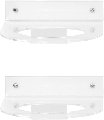 2 Pcs Football Display Stand Clear Football Holders for Display Acrylic Ball Stand Wall Mount Holder no case cover. in Saudi Arabia