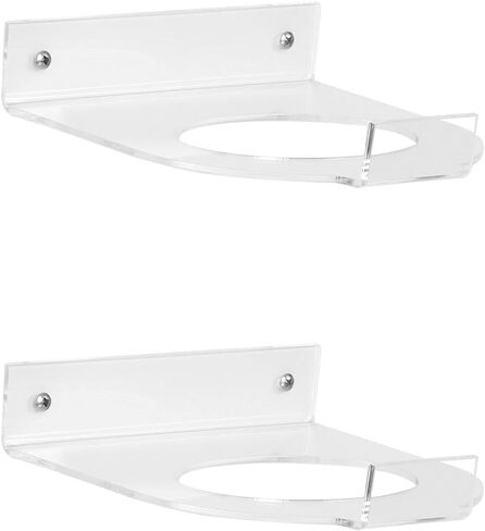 2 Pcs Football Display Stand Clear Football Holders for Display Acrylic Ball Stand Wall Mount Holder no case cover. in Saudi Arabia
