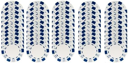 Poker Chips – 50-Piece Set of 11.5-Gram Blackjack Chips with Dice Design – 39mm – Made of Composite Resin for Texas Holdem (White) in Saudi Arabia