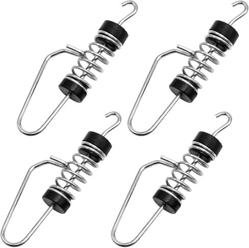 Flag Clips for Flagpole, Fishing Flag Clips Boat Flag Stainless Steel Marine Boat Flag Clips for Halyards Outrigger Lines Antennas Stern Lights Flagpole Rope in Saudi Arabia
