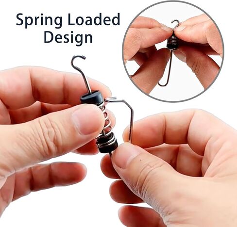 Flag Clips for Flagpole, Fishing Flag Clips Boat Flag Stainless Steel Marine Boat Flag Clips for Halyards Outrigger Lines Antennas Stern Lights Flagpole Rope in Saudi Arabia