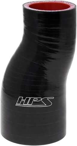 HPS HTSOR-300-325-L6-BLK خرطوم توصيل مخفض من السيليكون والبوليستر ذو درجة حرارة عالية 4 طبقات، معرف 3 بوصة - 3-1/4 بوصة، سمك الجدار 5 مم، الطول 6 بوصة، أسود in Kuwait