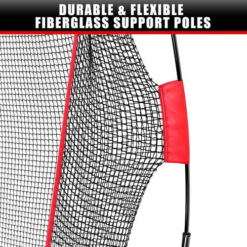 شبكة ضرب جولف مقاس 10 × 7 بوصات من Champkey مع بساط ضرب جولف ضخم مقاس 16 × 25 بوصة - إطار فولاذي عالي التحمل وشبكة جولف للتدريب على 5 طبقات بدون عقد in Kuwait