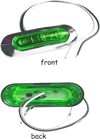 10pcs LED Boat Interior Marine Light,12V Green Waterproof Boat Strip Deck Navigation Light Cabin Courtesy Decorative Lighting for Night Fishing in Saudi Arabia