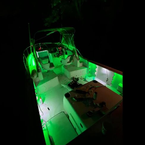 10pcs LED Boat Interior Marine Light,12V Green Waterproof Boat Strip Deck Navigation Light Cabin Courtesy Decorative Lighting for Night Fishing in Saudi Arabia