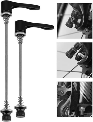 زوج واحد، سيخ المحور 157 مم 197 مم 190 مم عجلة دراجة سريعة الإصدار لدراجة الطريق MTB أسود (أسود) in Kuwait