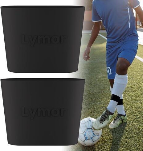 Shin Guard Straps, Lymor Silicone Soccer Leg Bands for Adults Kids, Non-Slip Elastic for Gym, Athletics in Saudi Arabia